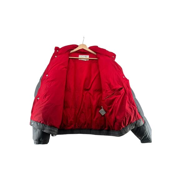 Vintage L.L. Bean Jim Whittaker Down Puffer Jacket Men’s L Gray Red USA - Picture 4 of 16